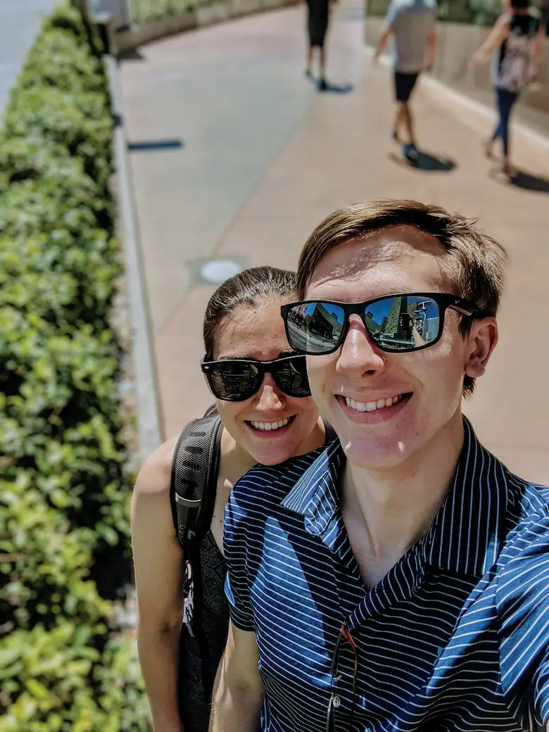 Danielle and Quentin in Las Vegas.