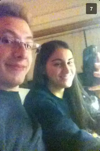 Quentin and Danielle in Quentin's dorm room, freshman year at RPI.