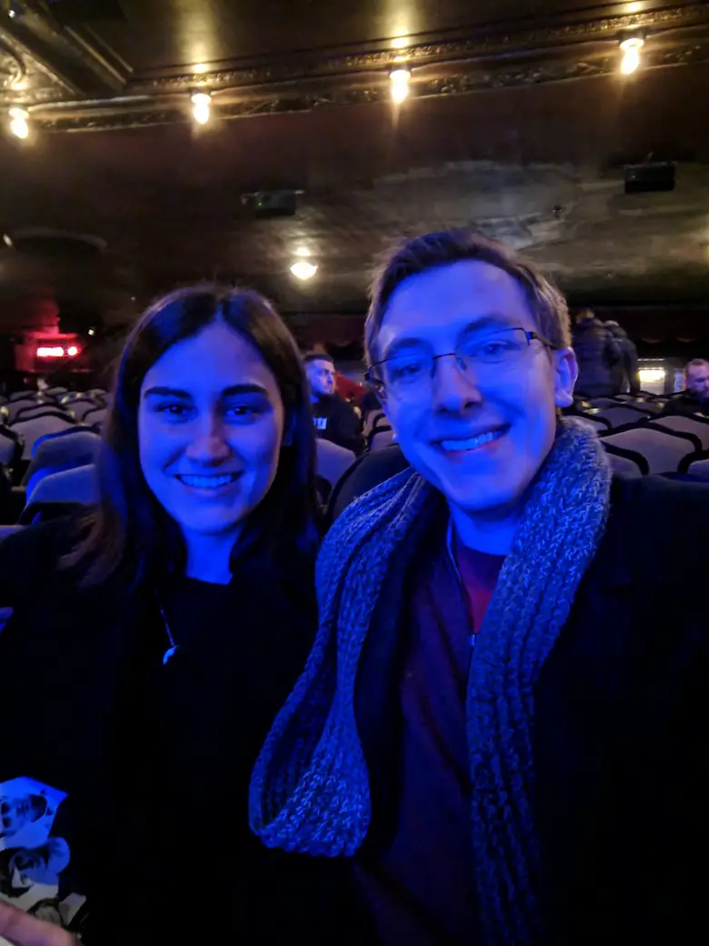 Danielle and Quentin at a show in NYC.